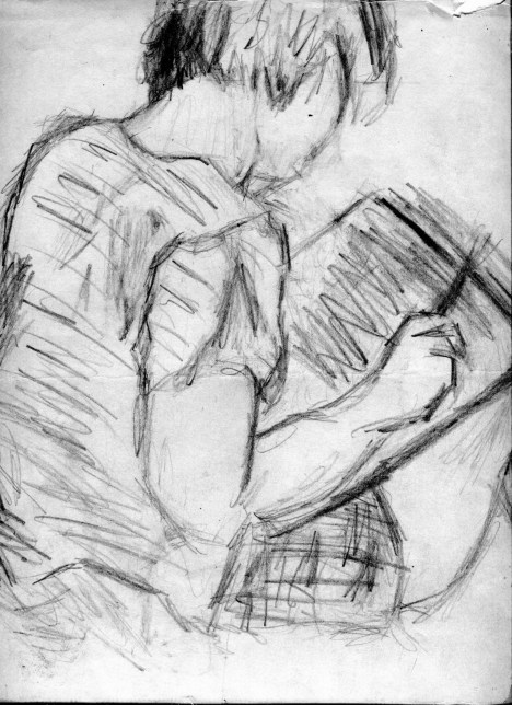 Guido Drawing, pencil on paper, 9" x 12"