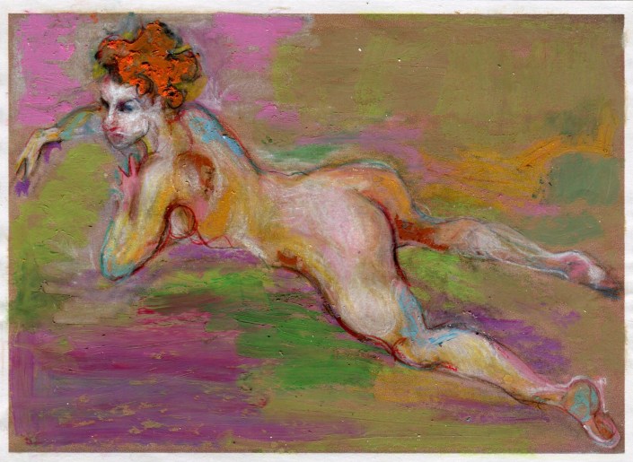 Study of a Nude Lounging Around