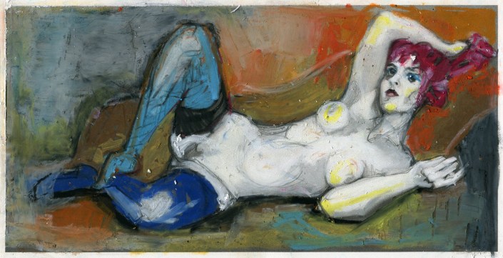 Reclining Punk Rock GRRL on Drugs