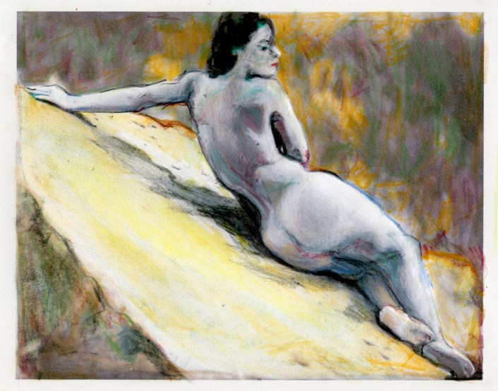 Study of a Nude Outdoors #3