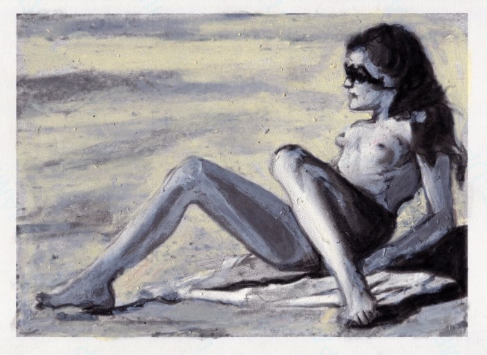 Study of a Nude on the Beach #3