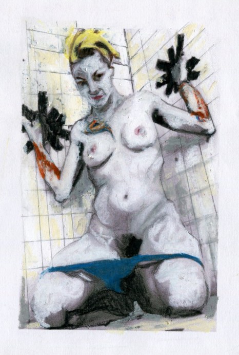 mixed media on paper