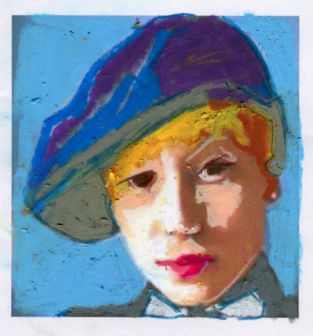 this is a Semi-Self Portrait, (me and rat fused)